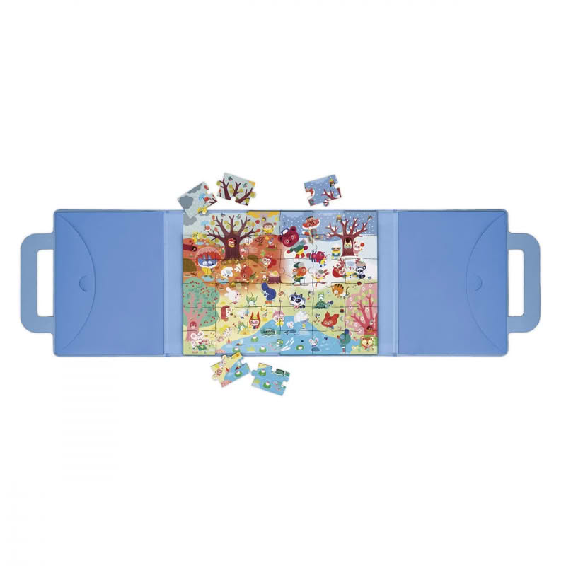 Puzzle magnetico per bambini a tema 4 stagioni con 36 magneti, adatto dai 4 anni in su
